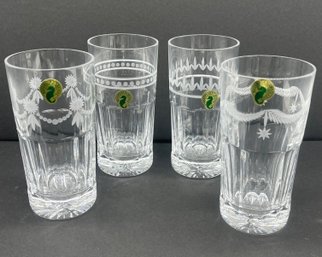 Waterford Lead Crystal Grafton Street Flat Tumbler Set Of Four