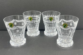 Waterford Lead Crystal Set Of Four Grafton Street Flat Tumbler