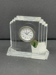 Waterford Lead Crystal Metropolitan Desk Clock