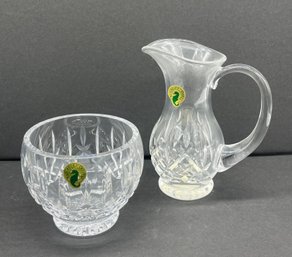 Waterford Lead Crystal Creamer Sugar Set