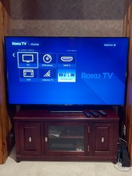 60 Westinghouse Roku Flat Screen Smart Tv With Stand DVD Player Electronics