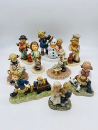 Group Lot Of Nine Original Hummel Figurines All Marked