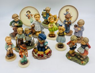 Group Lot Of Fourteen Original Hummel Figurines All Marked