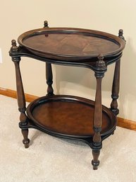 Two Tier Double Serving Tray Table