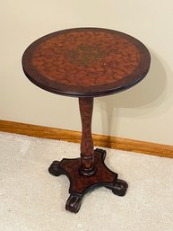 Round Pedestal Footed Side Table