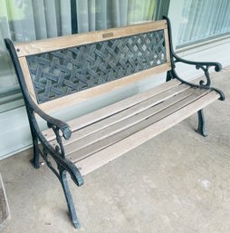 Cast Iron & Wood Berkley Forge & Foundry Porch Patio Park Bench