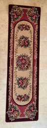 Quality Floral Rose Pattern Area Rug Runner