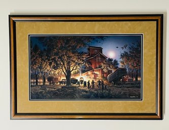 Framed Art Heartland Grains Hesco Farm Mill Print By Terry Redlin