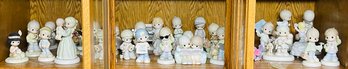 Group Lot 32 Precious Moments Figurines Shelf #2