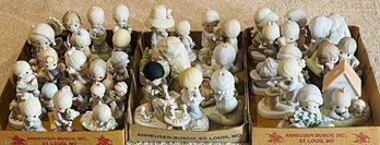 Group Lot Of 34 Precious Moments Figurines