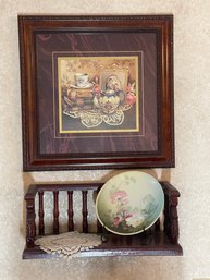 Misc Wall Decor Framed Print Shelf Plate Hummel Coffee Cup Mug Collection With Rack