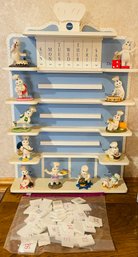 Pillsbury Dough Boy Wall Hanging Calendar Set With Figurines Shelf & Numbers