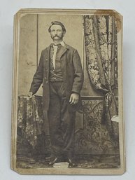 Original CDV Photo Image Warren W Wallace Company A 5th Kansas Cavalry Civil War Soldier