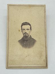 Original CDV Photo Image Jackson Stuart 6th Kansas Cavalry Company C Civil War Soldier