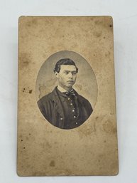 Original CDV Photo Image Edward Ashcroft 5th Kansas Cavalry Company M Bugler Sword Civil War Soldier