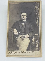 Original CDV Photo Image Freeman G Soule Company C 11th KVC Kansas Cavalry Civil War Soldier