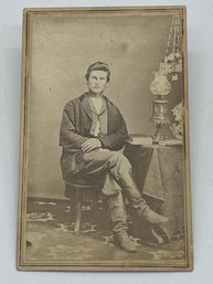 Original CDV Photo Image 11th KVC Kansas Cavalry Civil War Soldier