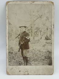 Original CDV Cabinet Photo Image Harry W. Robertson 1st Sergeant Company G 22nd Kansas USV Soldier Infantry