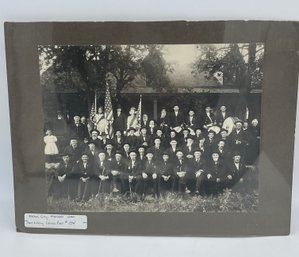 GAR Grand Army Of The Republic Cabinet Photo Image Lewis Post #294 Dodge City Kansas Cavalry Civil War Soldier