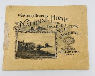 Western Branch National Military Home Disabled Volunteers Soldiers Leavenworth Kansas 1909 Photo Book Album