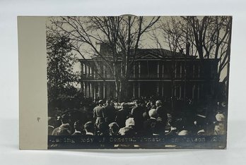 RPPC Real Photo Postcard Body Of General Funston Funeral Caiaon P26 Visitation