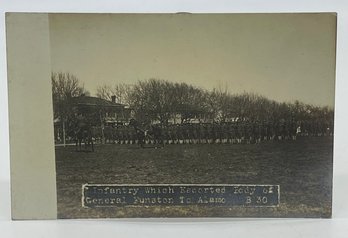 RPPC Real Photo Postcard Infantry Which Escorted Body Of General Funston To Alamo Funeral Burial B30