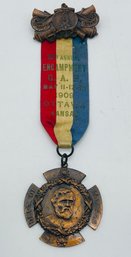 GAR Grand Army Of The Republic Ottawa Kansas Representative Badge Ribbon Pin 28th Annual Encampment 1909