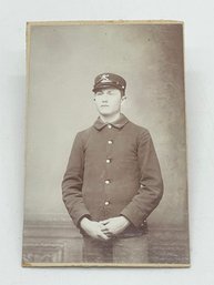 Original Civil War CDV Photo Image Of Edward Smith 1898 Kansas Soldier In Uniform