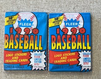 1990 Fleer Baseball Wax Pack Lot