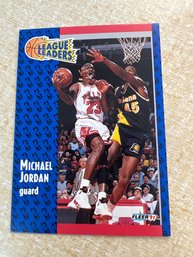 Michael Jordan 1991-92 Fleer League Leaders