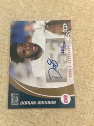 Dorian Johnson Autograph 2017 Sage Hit Football