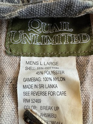Mossy Point Quail Unlimited Hunting Vest (L)