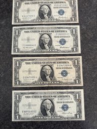 (4) 1935 $1 Silver Certificates