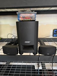 Bose Speaker System, Samsung DVD Player And DVDs