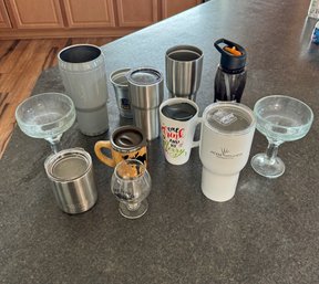 Cups, Glasses, Travel Mugs Bundle