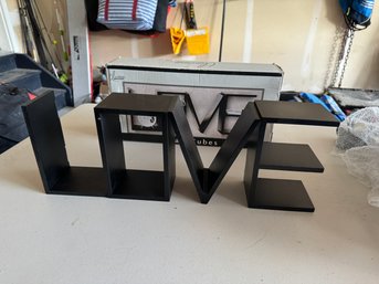 'LOVE' Wooden Cube Wall Hangers