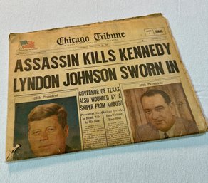 Vintage Newspapers Kennedy Assassination