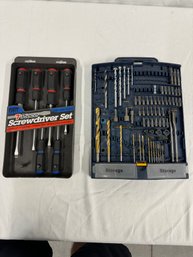 7-piece Fix-It Screwdriver Set/ Ryobi Bit And Drill Set