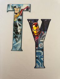 Metal Marvel Letters 'T' And 'Y'