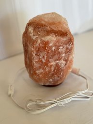 Salt Lamp With Wooden Stand