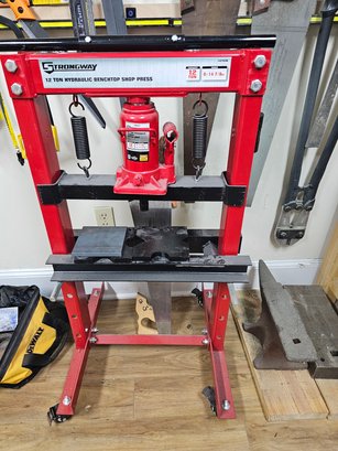 Strongway 12 Ton Hydraulic Benchtop Shop Press