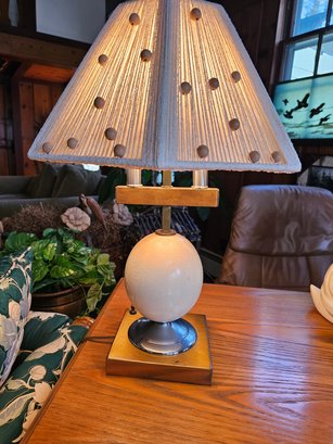 Ostrich Egg Lamp