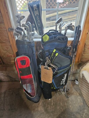 All Of The Golf Clubs Seen Here