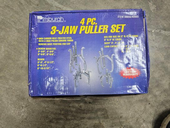 4 Piece Three Jaw Puller Set