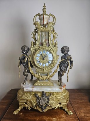 Vintage Lancine Mantel Clock