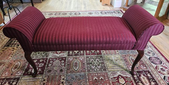 Attractive Burgundy Colored Settee