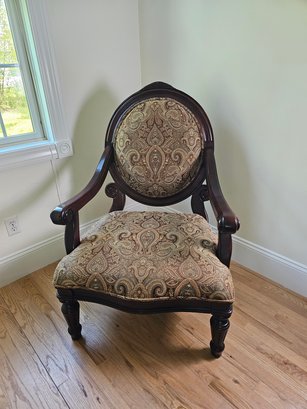 Antique Style Paisley Accent Armchair