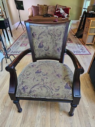 Tastefully Upholstered Accent Armchair