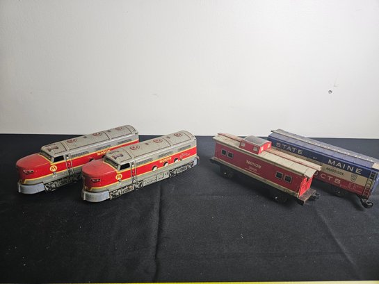 Set Of Metal Trains
