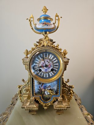 French Mantle Clock F Rotig Constructeur De Chronometres Au Havre